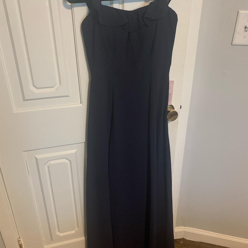 BHLDN Navy full length dress